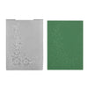 Nellie's choice • 3d embossing folder hoek bloemen 10,5x10,5cm