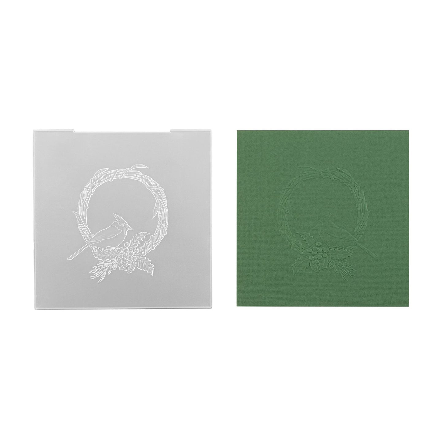 Nellie's choice • 3d embossing folder kerstvogel 15x15cm