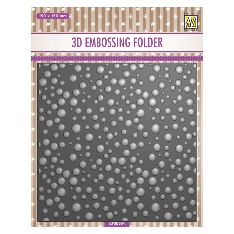 Nellie's choice • 3d embossing folder achtergrond dichte sneeuw 15x15cm