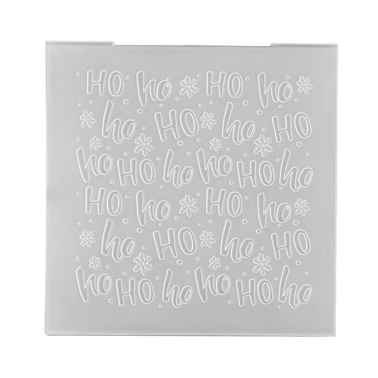 Nellie's choice • 3d embossing folder achtergrond ho ho 15x15cm