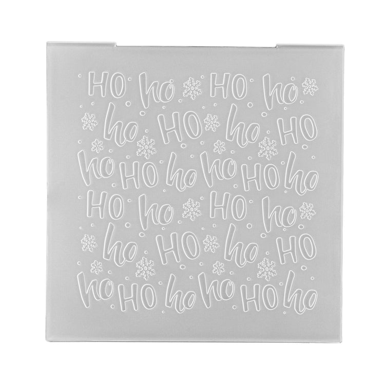 Nellie's choice • 3d embossing folder achtergrond ho ho 15x15cm