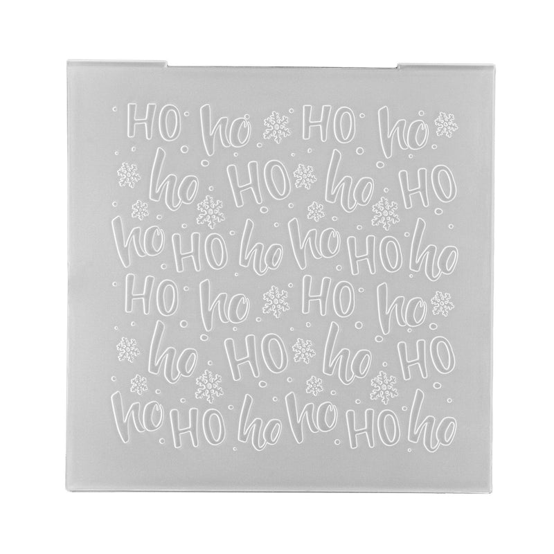 Nellie's choice • 3d embossing folder achtergrond ho ho 15x15cm