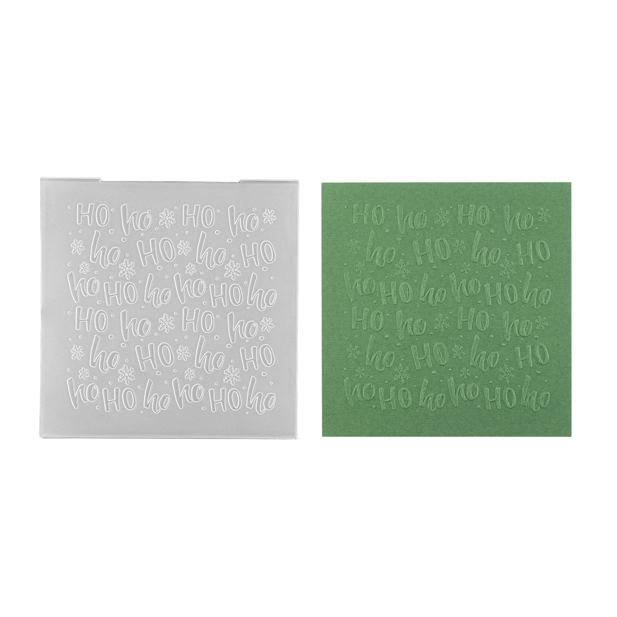 Nellie's choice • 3d embossing folder achtergrond ho ho 15x15cm