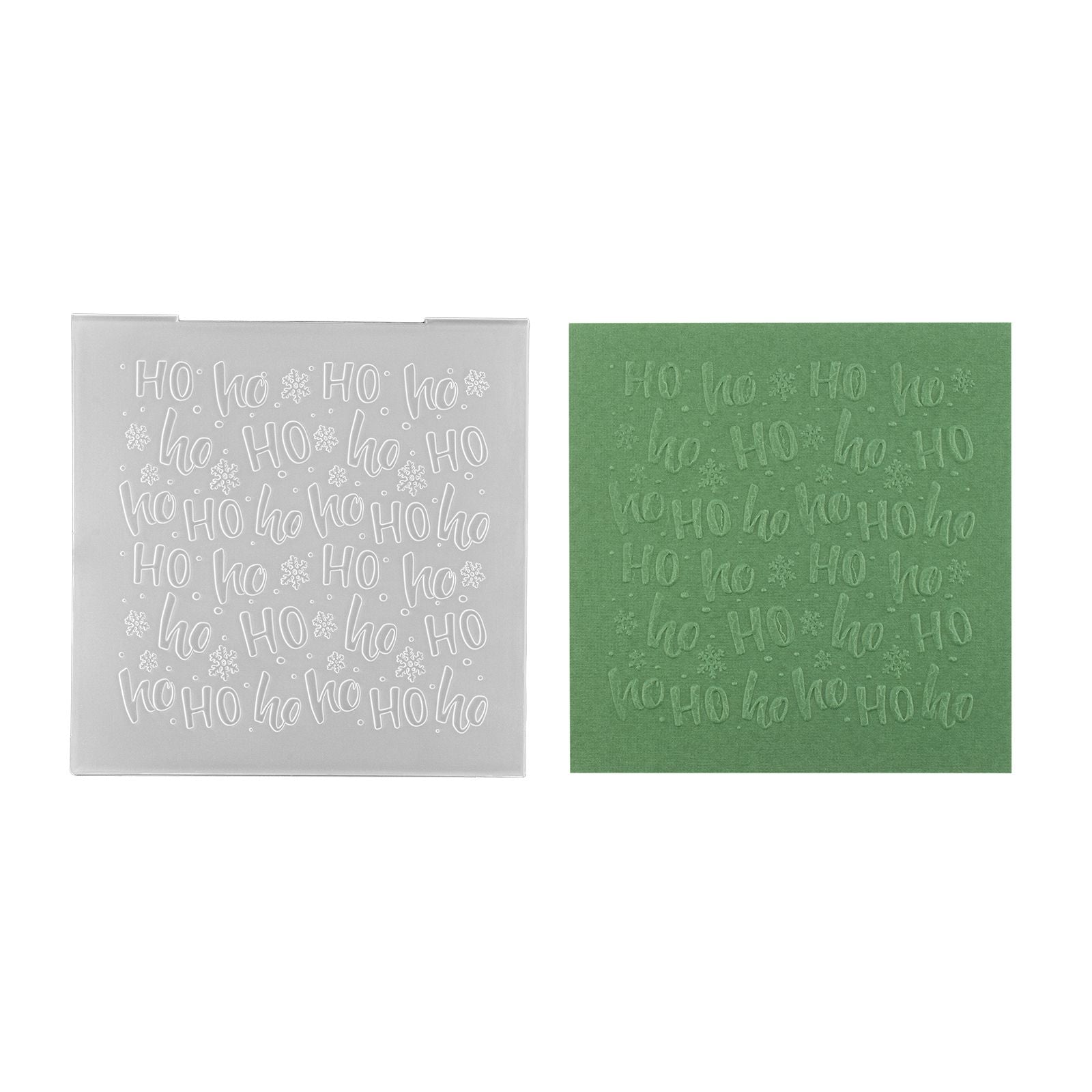 Nellie's choice • 3d embossing folder achtergrond ho ho 15x15cm