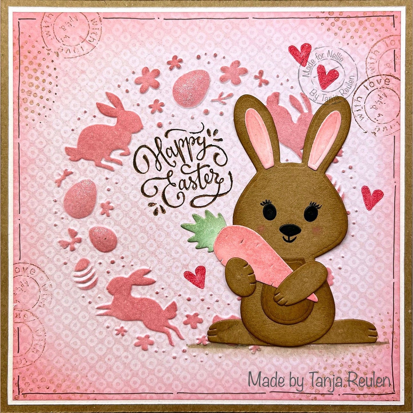 Nellie's choice • 3d embossing folder paaskrans 15x15,2cm