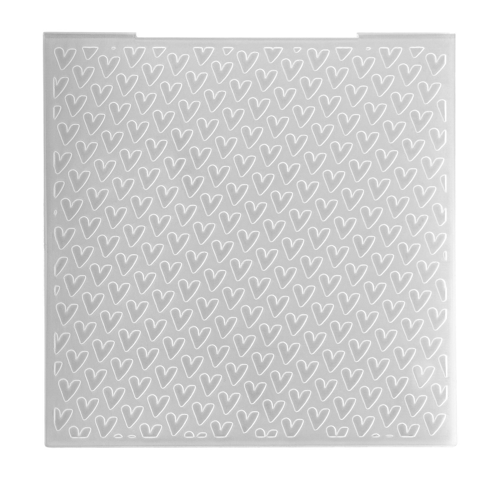 Nellie's choice • 3d embossing folder achtergrond harten 15x15cm