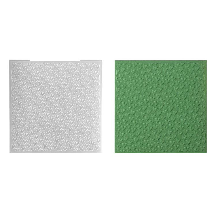 Nellie's choice • 3d embossing folder achtergrond harten 15x15cm