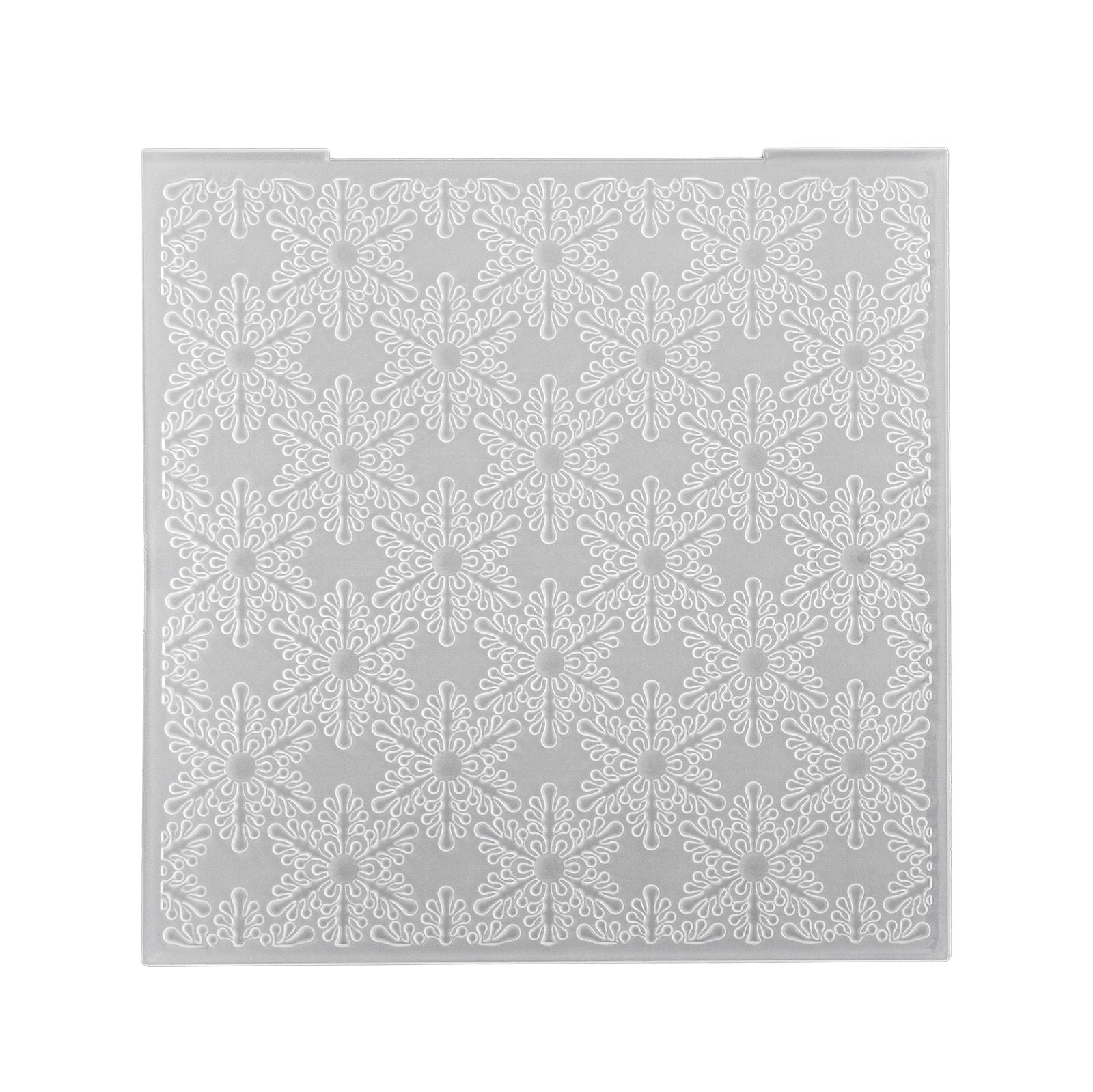 Nellie's choice • 3d embossing folder achtergrond kerst sneeuwvlokken 15x15cm