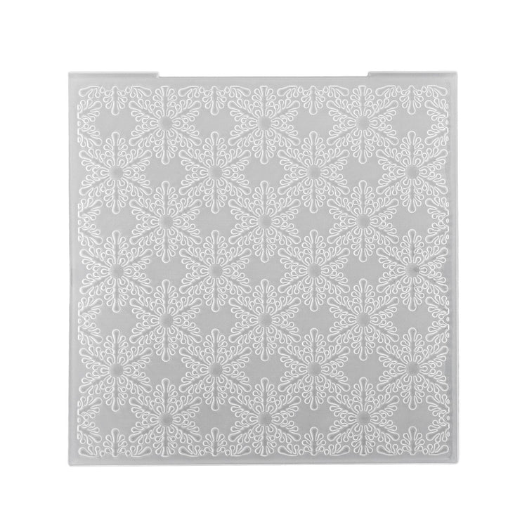 Nellie's choice • 3d embossing folder achtergrond kerst sneeuwvlokken 15x15cm