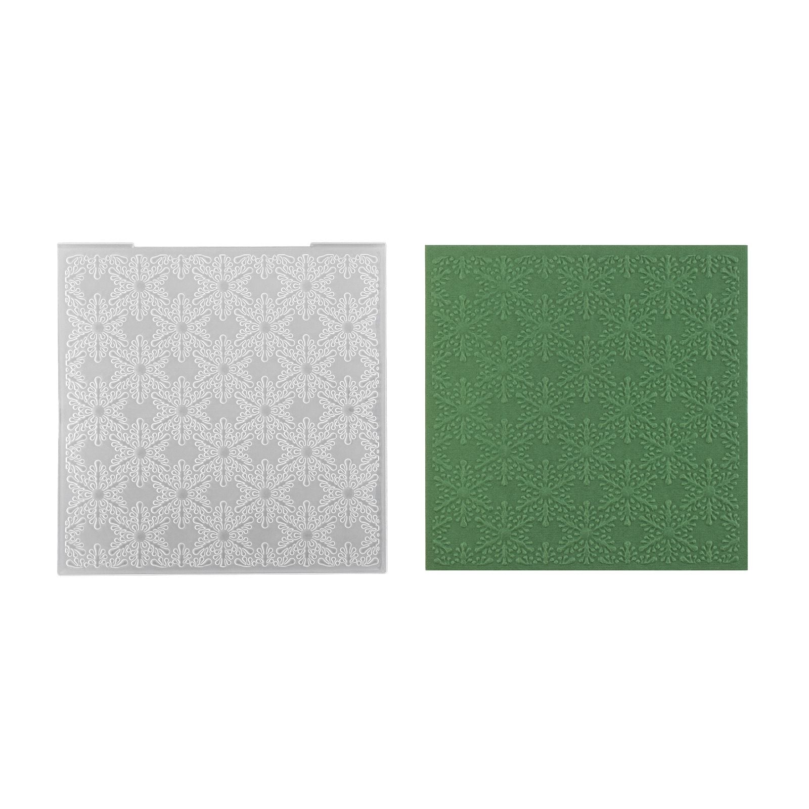 Nellie's choice • 3d embossing folder achtergrond kerst sneeuwvlokken 15x15cm