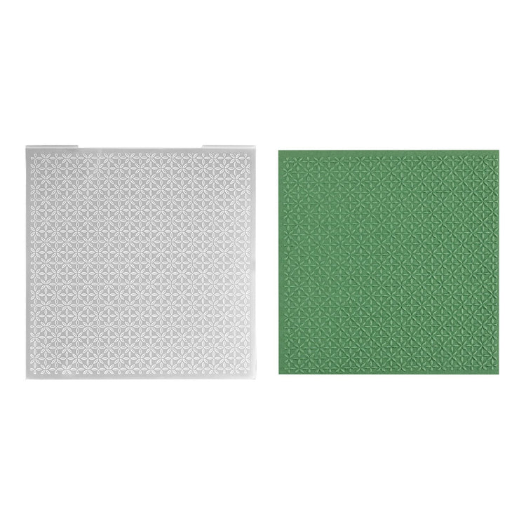 Nellie's choice • 3d embossing folder achtergrond kerststerretjes 15x15cm