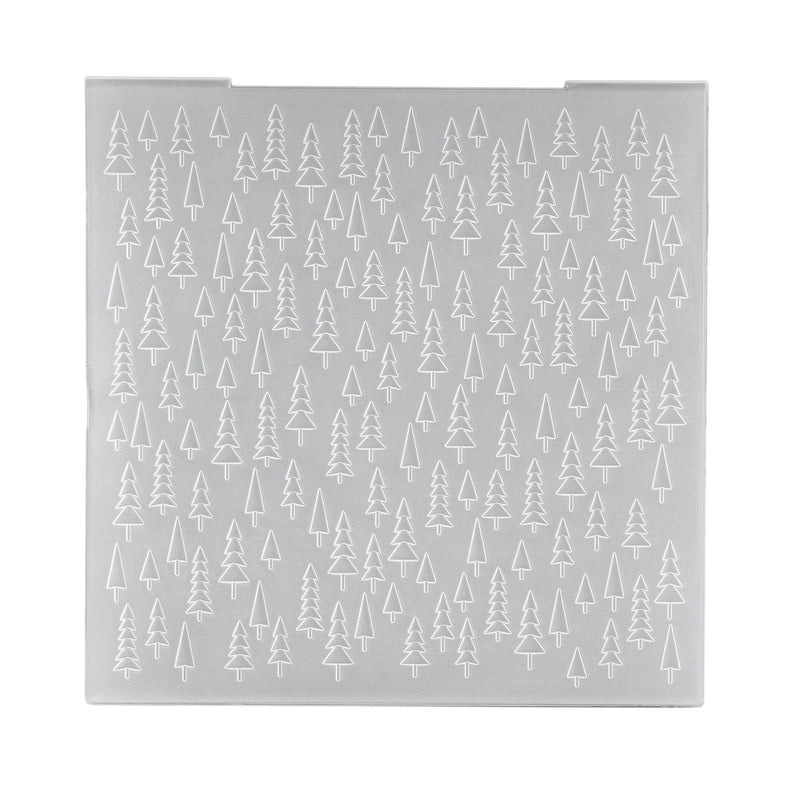 Nellie's choice • 3d embossing folder achtergrond kerstboom 15x15cm