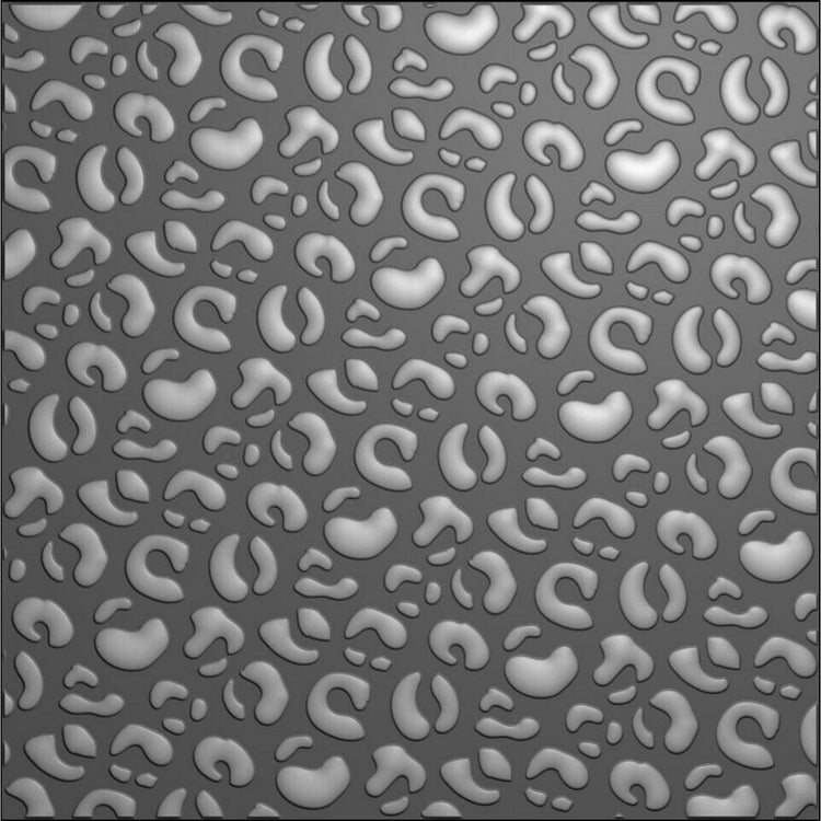 Nellie's choice • 3d embossing folder achtergrond luipaard 15x15cm