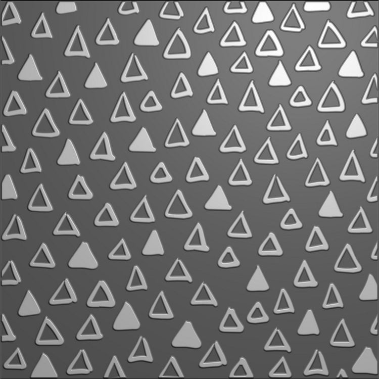 Nellie's choice • 3d embossing folder achtergrond driehoeken 15x15cm