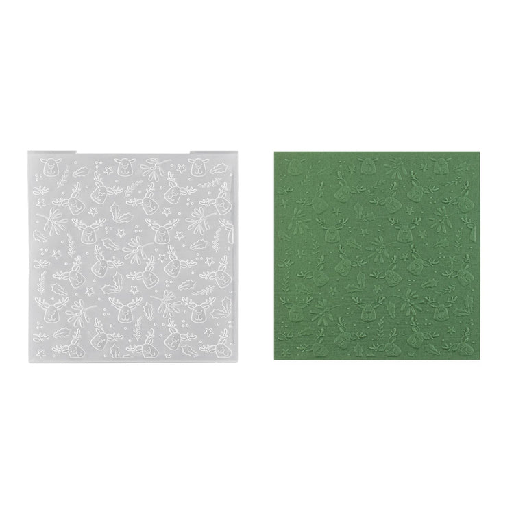 Nellie's choice • 3d embossing folder achtergrond eland 15x15cm