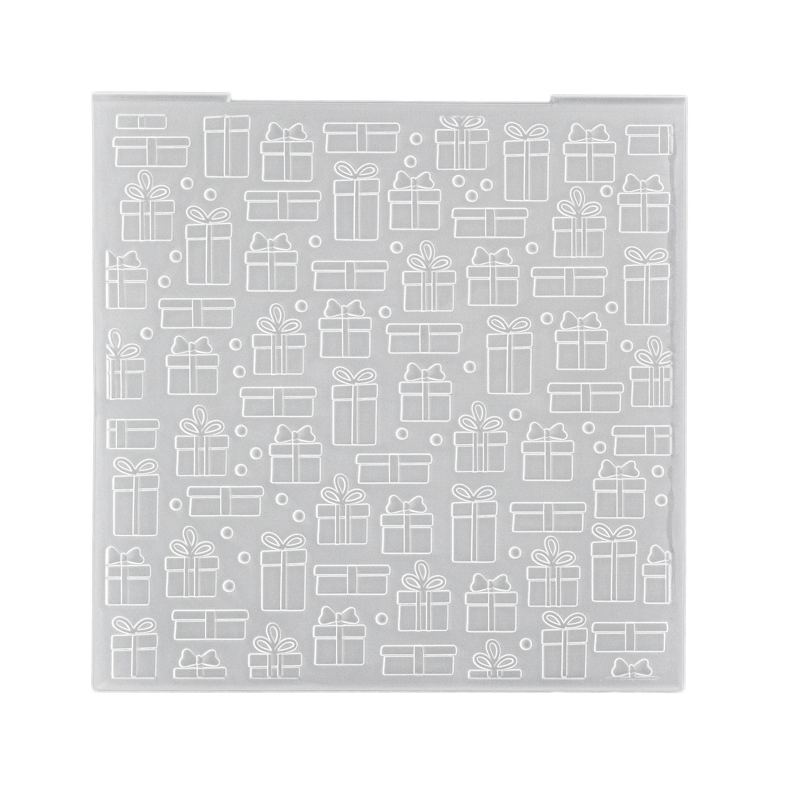 Nellie's choice • 3d embossing folder achtergrond cadeau's 15x15cm