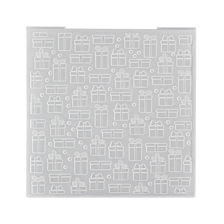 Nellie's choice • 3d embossing folder achtergrond cadeau's 15x15cm