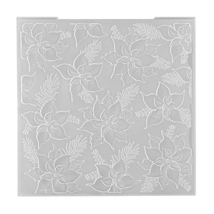 Nellie's choice • 3d embossing folder achtergrond kerstster 15x15cm