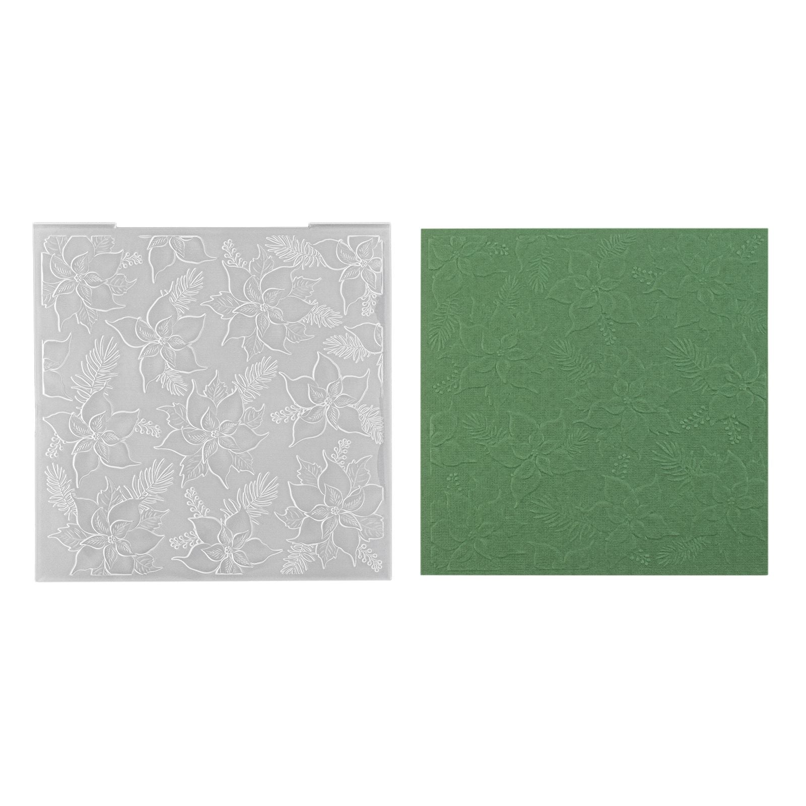 Nellie's choice • 3d embossing folder achtergrond kerstster 15x15cm