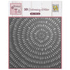 Nellie's choice • 3d embossing folder achtergrond boomringen gestreept 15x15cm