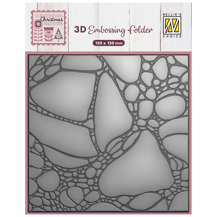 Nellie's choice • 3d embossing folder verfdruppels 15x15cm