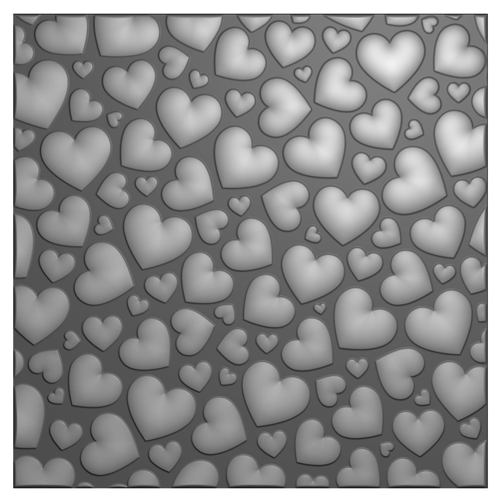 Nellie's choice • embossing folder achtergrond pop up harten 15x15cm