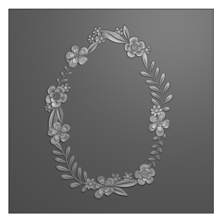 Nellie's choice • 3d embossing folder pasen bloemenkrans 15x15cm