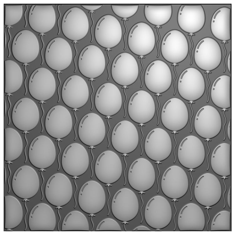 Nellie's choice • 3d embossing folder achtergrond ballonnen 15x15cm