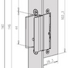 Effeff 914ukl elektrische inbouw glasdeuropener type 914u | spanningsloos vergrendeld | met diode | fix |12 of 24v=~ | 100% ed | din links en din rechts. - 10027399