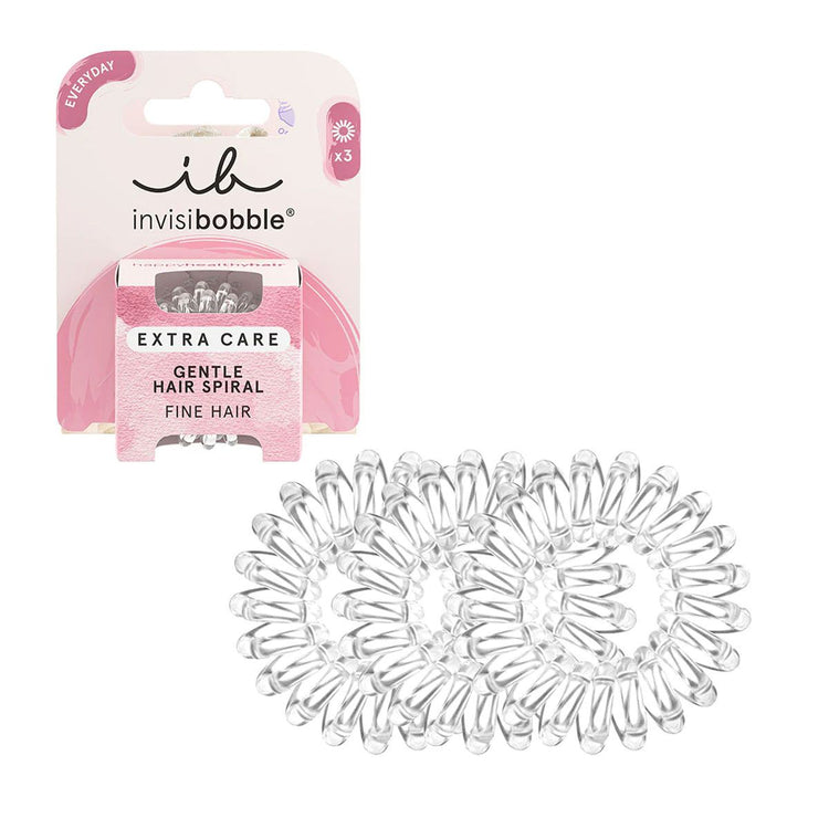 Invisibobble extra care gentle crystal clear 3 stuks