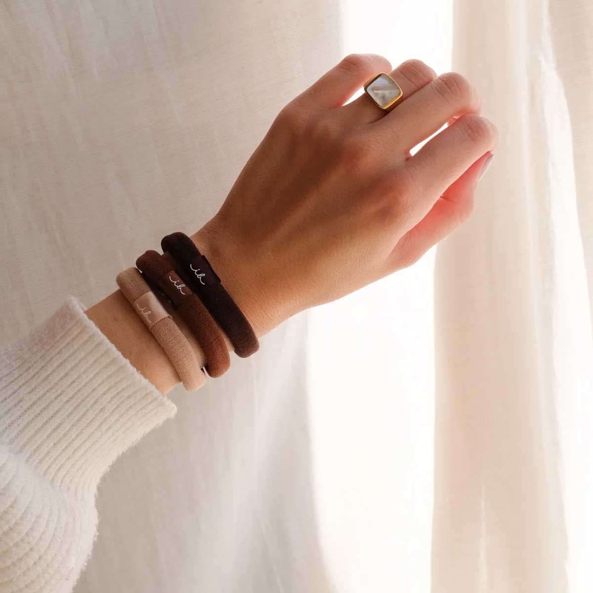 Invisibobble hair tie mocha 5st.