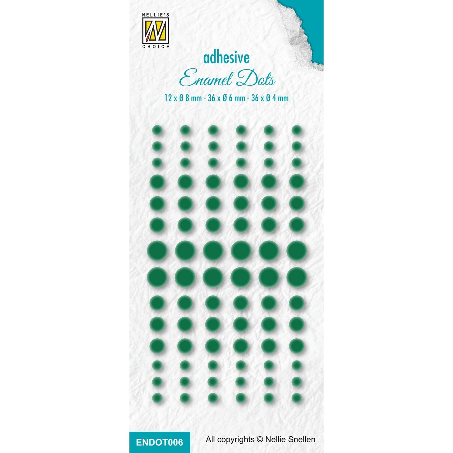 Nellie's choice • enamel dots 3415c green