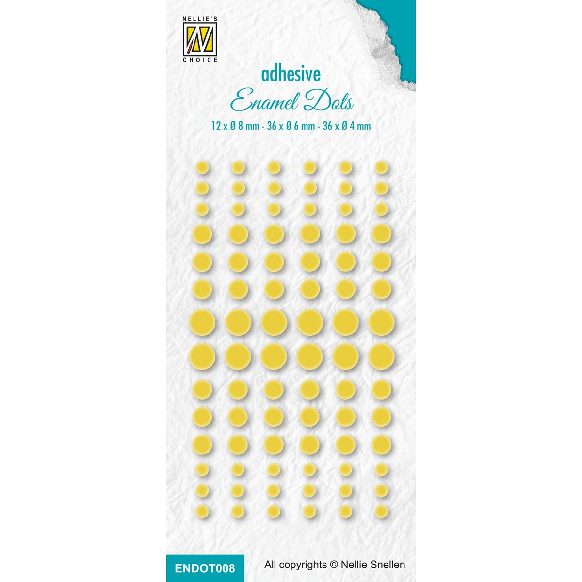 Nellie's choice • enamel dots 115c yellow