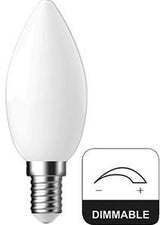 Enzo energetic led kaars e14 4,2-40w 2700k filament mat dimbaar - 2720512 - afbeelding 1