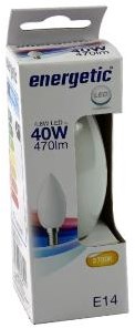 Enzo energetic led kaars e14 4-40w 2700k filament mat - 2720510 - afbeelding 2