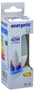 Enzo energetic led kaars e14 4,9-40w 2700k mat - 2710120 - afbeelding 2