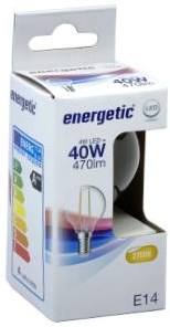 Enzo energetic led kogel e14 4-40w 2700k filament helder - 2720220 - afbeelding 2