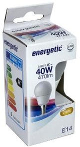 Enzo energetic led kogel e14 4,9-40w 2700k mat - 2710222 - afbeelding 2