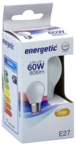 Enzo energetic led kogel e27 6,8-60w 2700k filament mat - 2720674 - afbeelding 2