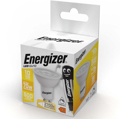 Enzo energizer led spot gu10 6,5-70w 2700k dimbaar - 2605220