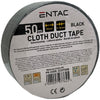 Enzo entac reparatietape 50mm rol 50m zwart - 4139544