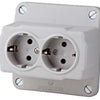 Enzo abl deksel kabeldoos uni abl dubbel wcd - 4047870