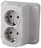 Enzo abl deksel kabeldoos uni abl dubbel wcd - 4047870