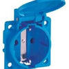Enzo abl inbouw stopcontact ip54 blauw met klepje 4681098