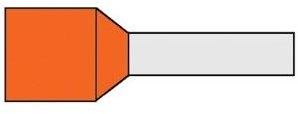 Enzo adereindhuls geisoleerd 0,5x8 oranje 4421010