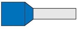 Enzo adereindhuls geisoleerd 2,5x8 blauw 4421050