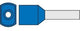 Enzo adereindhuls geisoleerd twin 2,5x10 blauw 4422050