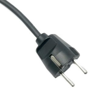 Enzo apparaatsnoer nn 1 mtr 155g zwart 1066700