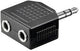 Enzo audio adapt 3,5 jack st -> 2 cont 3,5 7507900