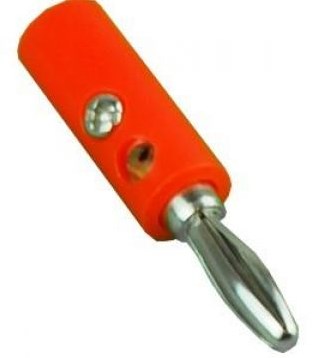 Enzo banaanstekker met bladveer rood 7090997